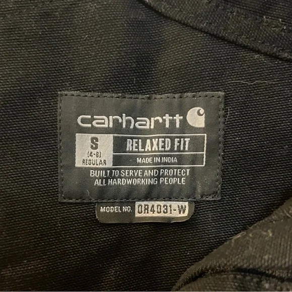 Carhartt Women's Relaxed Fit Washed Duck Insulated Bib Overall - Picture 8 of 9